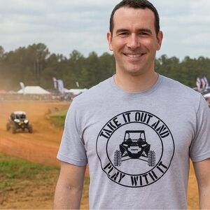 Gray Off Road Graphic T-Shirt